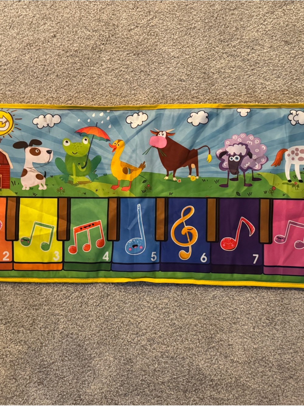 Colorful Animal Piano Play Mat for Kids - Bright Multicolor